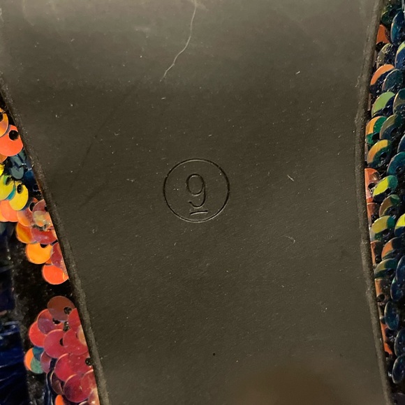 Liliana Multi-colored Sequin Thigh High Boots Sz. 9 🍄😳 - Picture 6 of 9